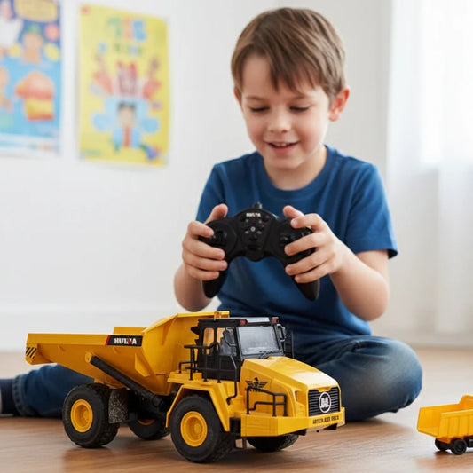 HUINA 1553 RC Muldenkipper – Metall-Leistung mit Licht & Klang