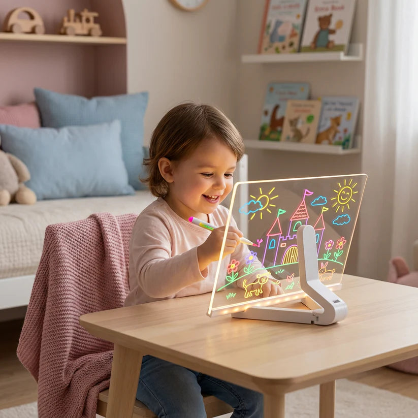 Leuchtendes LED Zeichenbrett für Kinder