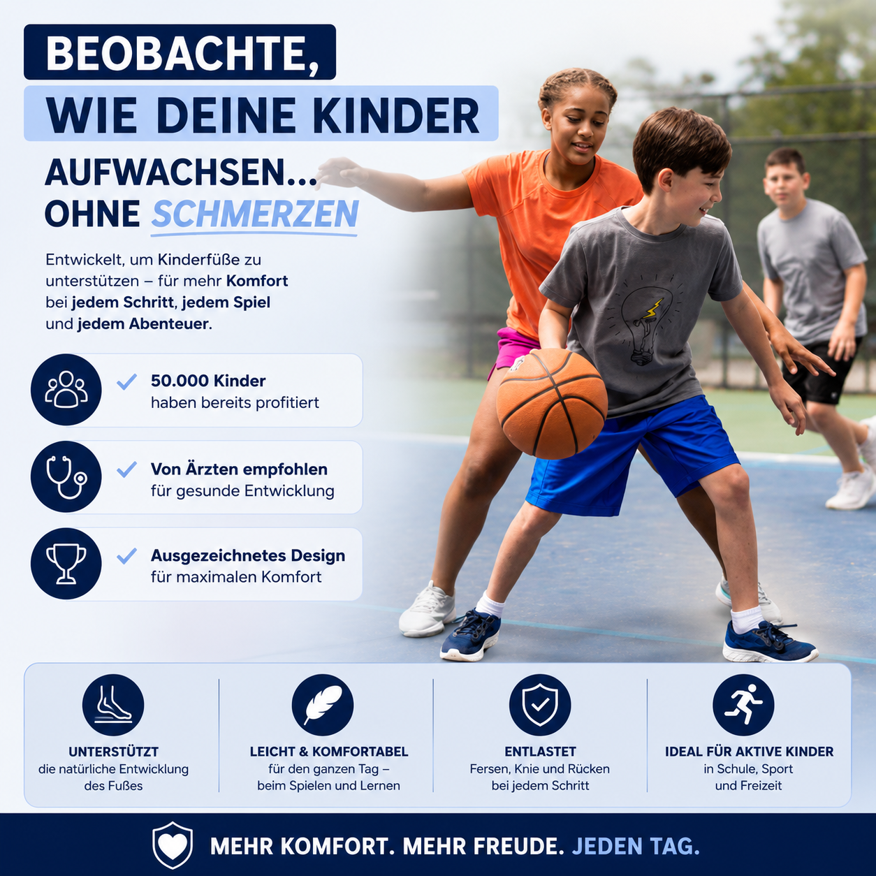 Ergonomische Komfort-Einlegesohlen