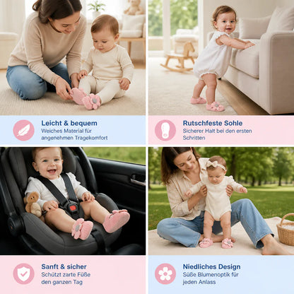 Sommer Babyschuhe mit weicher Sohle im Blumendesign