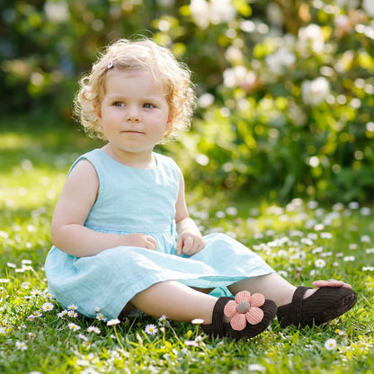 Sommer Babyschuhe mit weicher Sohle im Blumendesign