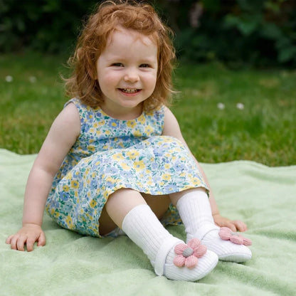 Sommer Babyschuhe mit weicher Sohle im Blumendesign