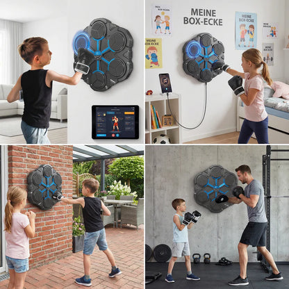 Bluetooth Musik-Boxtrainer für die Wand – Interaktives Boxziel mit Licht & Sound