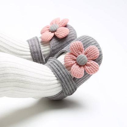 Sommer Babyschuhe mit weicher Sohle im Blumendesign