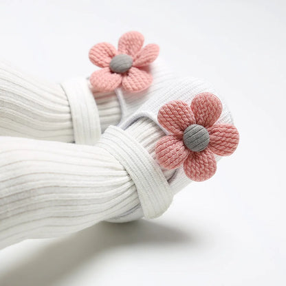 Sommer Babyschuhe mit weicher Sohle im Blumendesign
