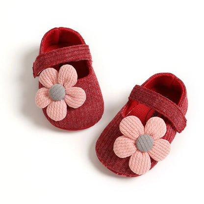 Sommer Babyschuhe mit weicher Sohle im Blumendesign