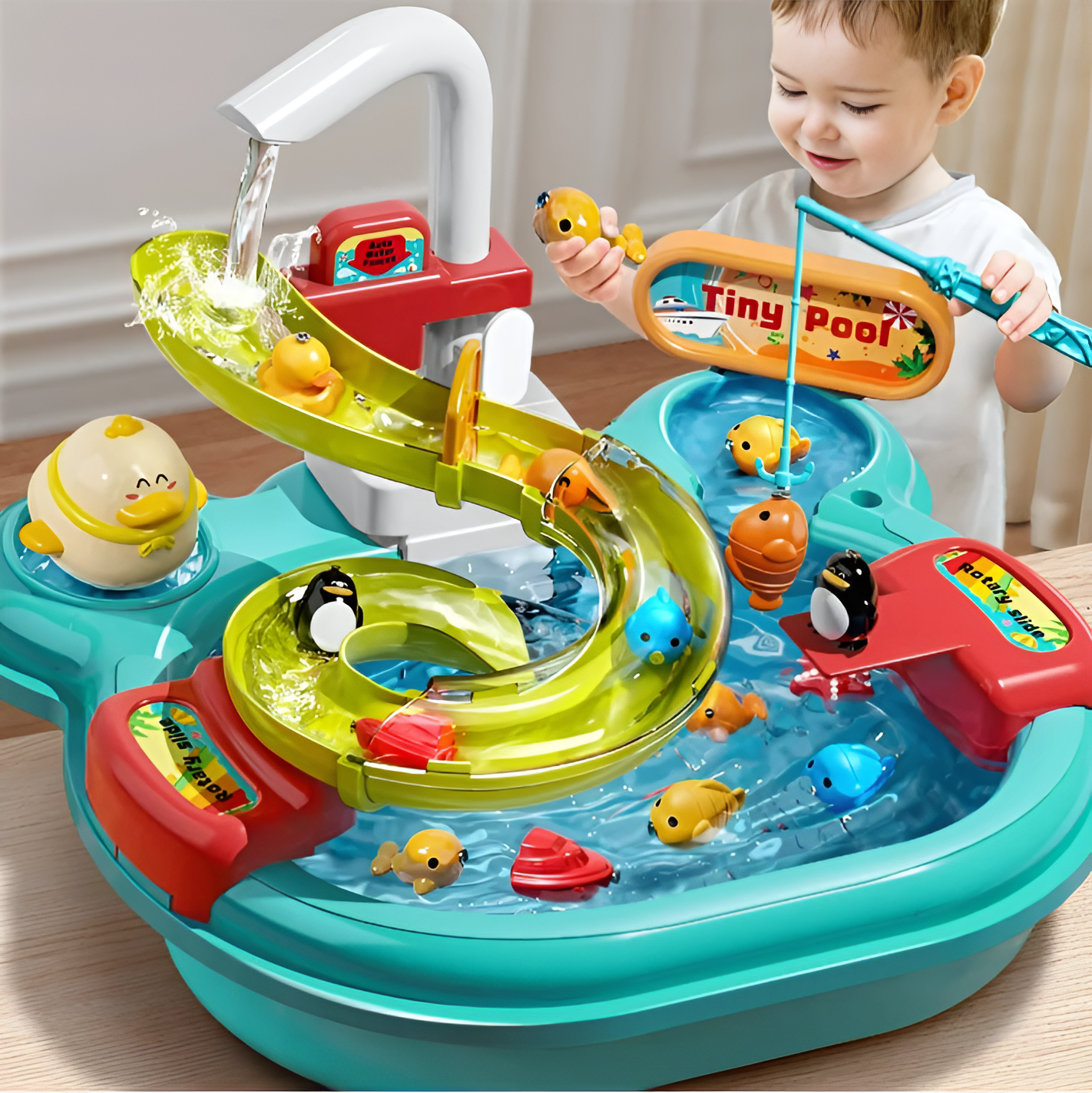 Kinder Spielzeug Set – Küche und Angeln in einem