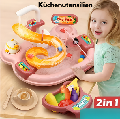 Kinder Spielzeug Set – Küche und Angeln in einem