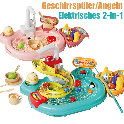 Kinder Spielzeug Set – Küche und Angeln in einem