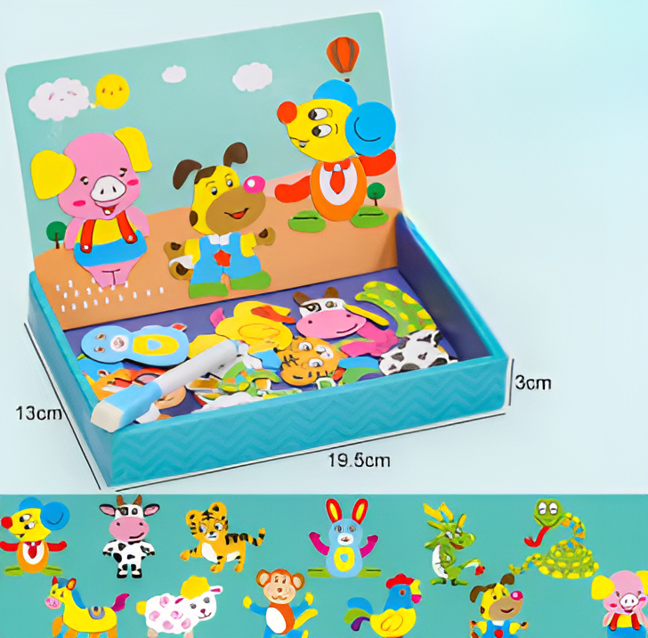 100 + Stücke Holz Montessori 2-in-1 Zeichentafel