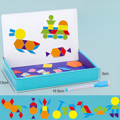 100 + Stücke Holz Montessori 2-in-1 Zeichentafel