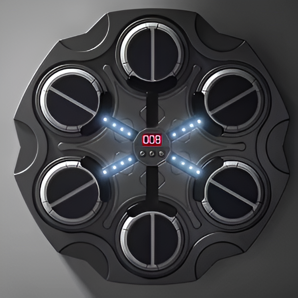 Bluetooth Musik-Boxtrainer für die Wand – Interaktives Boxziel mit Licht & Sound