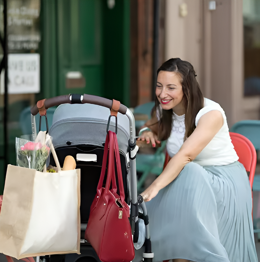 2 Stück Kinderwagen Taschenhalter