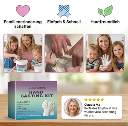 Handabdruck-Set für Familien & Paare – 3D Gips Erinnerungsset