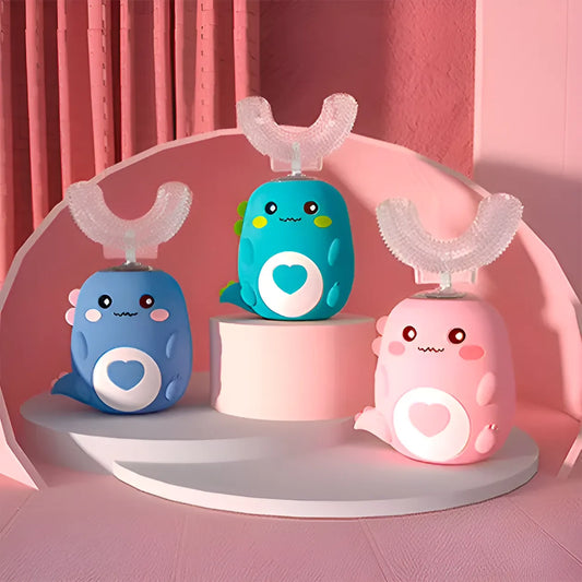 Elektrische U-förmige Kinderzahnbürste mit LED