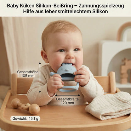 Baby Küken Silikon-Beißring – Zahnungsspielzeug Hilfe aus lebensmittelechtem Silikon