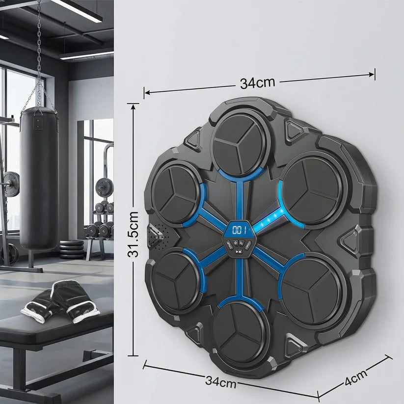 Bluetooth Musik-Boxtrainer für die Wand – Interaktives Boxziel mit Licht & Sound