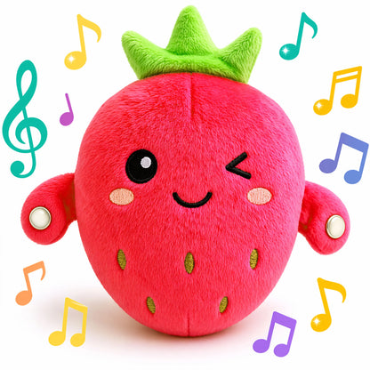 Interaktives Früchte-Plüschtier Musikalisches Sensorik Spielzeug für Kinder